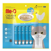 Me-O Creamy Chicken & Liver, Crab and Salmon Cat Treat Combo